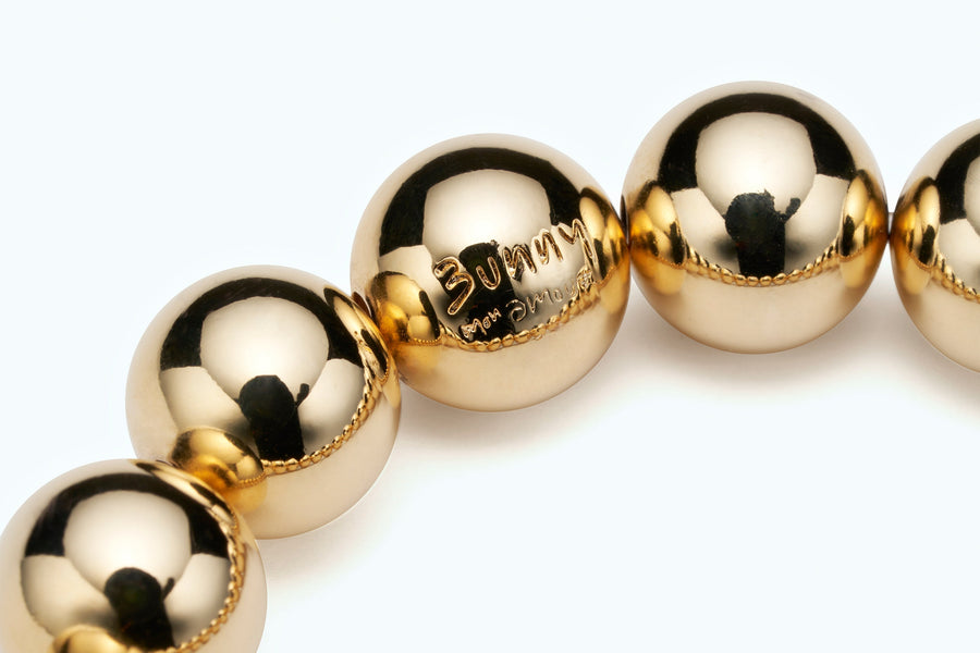 Essential Gold Ball Bracelet 10mm