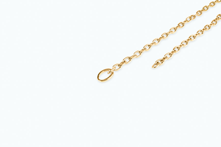Electro Bunny Necklace (XL) Gold Light Lavender