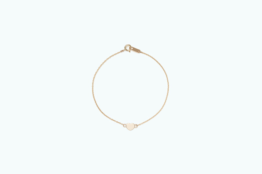 Essential Gold MM Chain Bracelet Heart (14K)