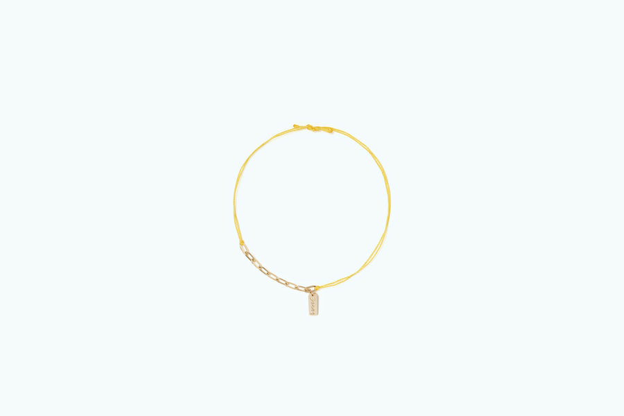 Vitamin Quarter Gold Cord Bracelet Yellow (14K)