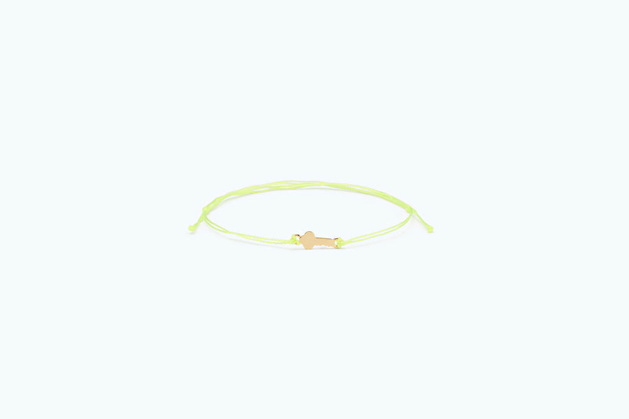 VITAMIN Gold Friends Bracelet (set) Neon Green Key (14K)