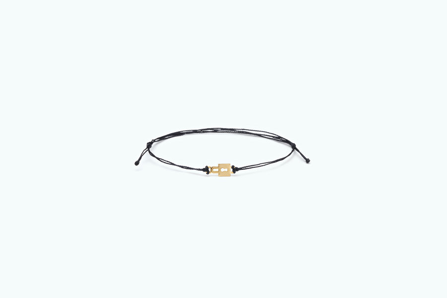VITAMIN Gold Friends Bracelet (set) Black Lock (14K)