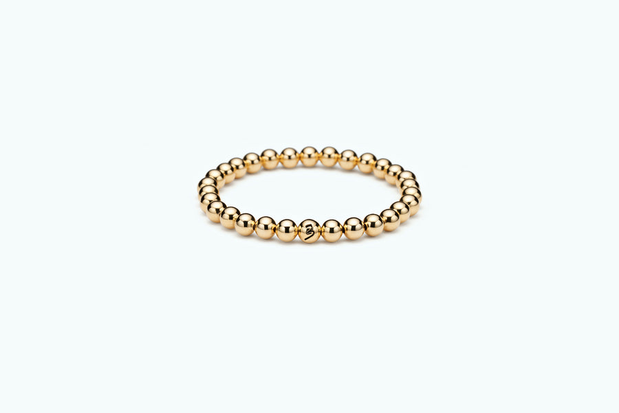 Essential Gold Ball Anklet 6mm