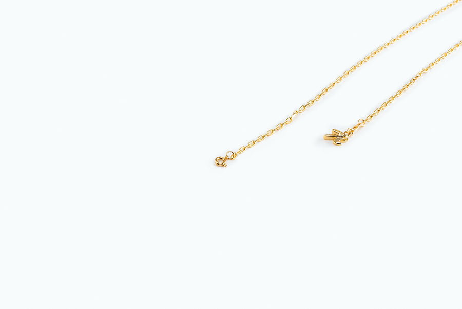 Electro Bunny Necklace (M) Gold Violet