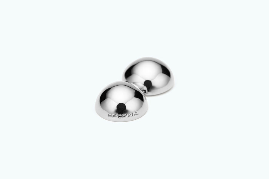 Essential Silver Double Ball Earring (Silver)