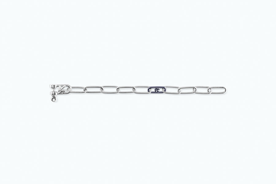 Electro Signature Chain Bracelet Silver Metal Gray
