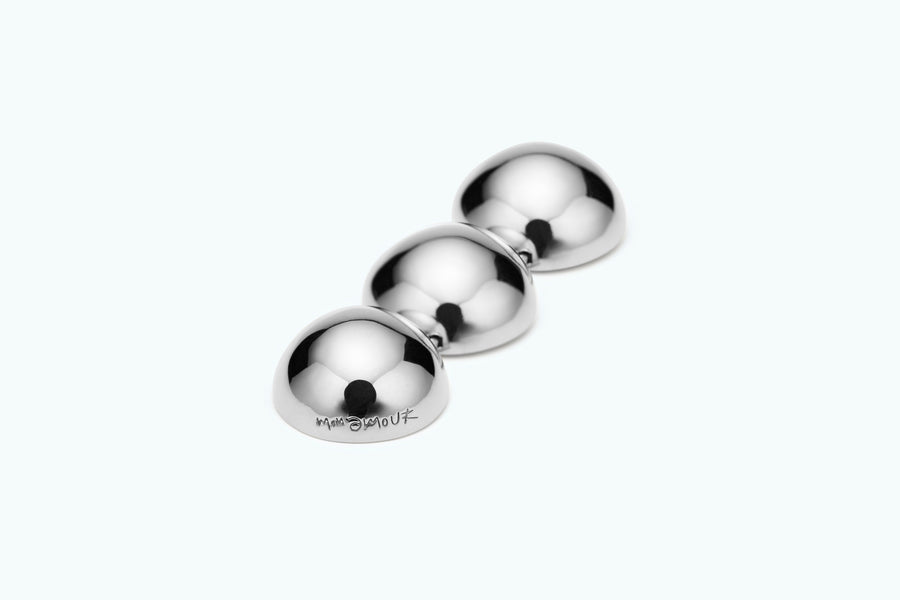 Essential Silver Triple Ball Earring (Silver)