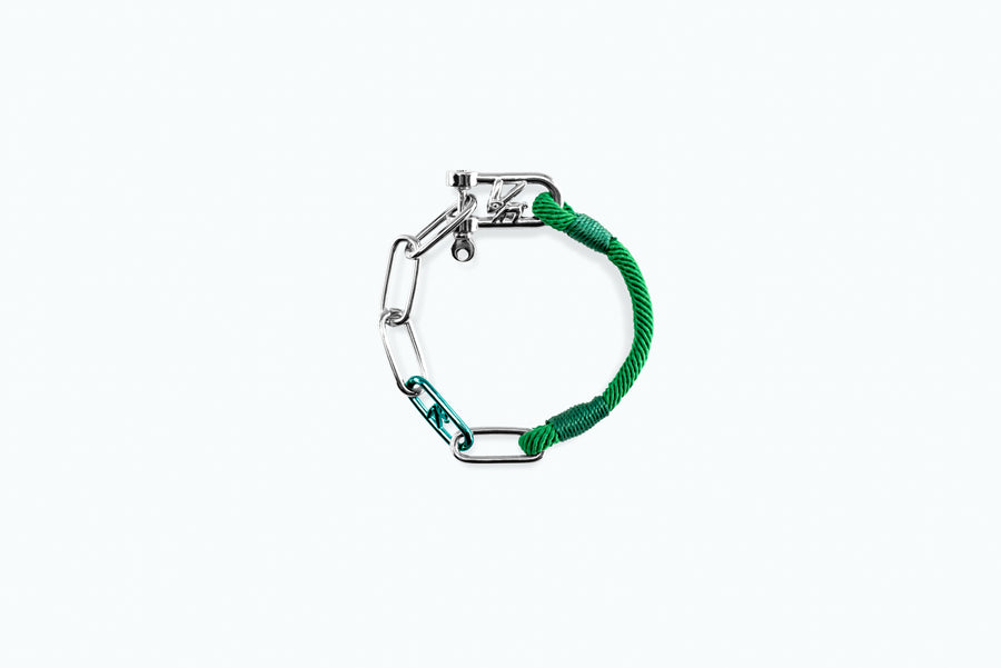 Electro Mix Bracelet Silver Papaya Green