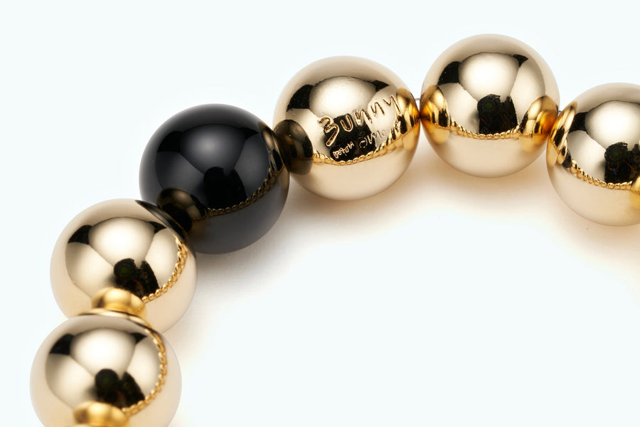 Essential Black Onyx Ball Bracelet 5mm
