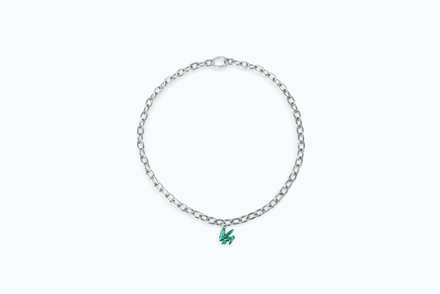 Electro Bunny Necklace (XL) Silver Green – Bunny Mon Amour