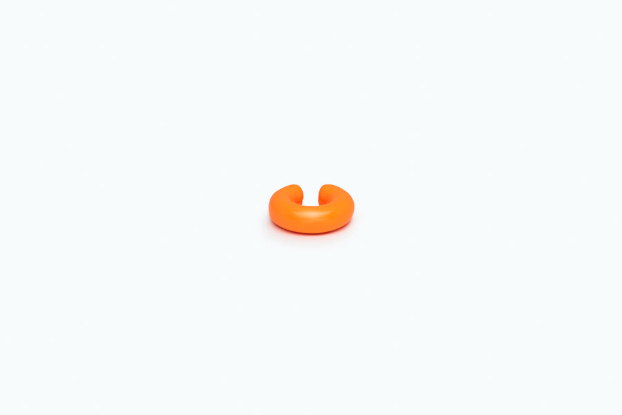 Iconic ear cuff (L) Neon orange