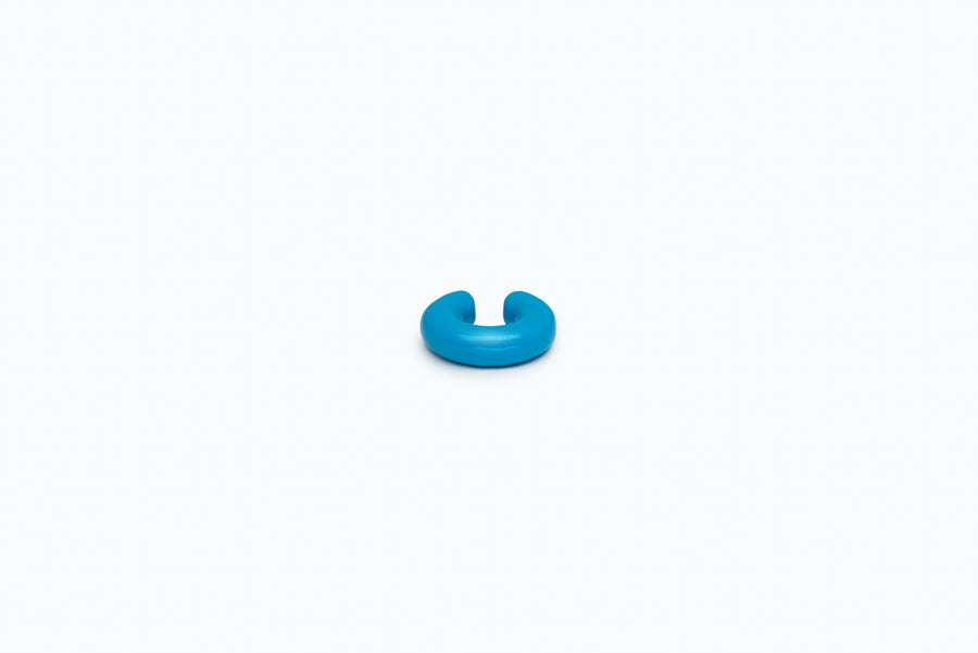 Iconic ear cuff (L) Neon blue