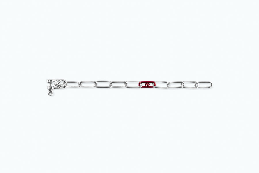 Electro Signature Chain Bracelet Silver Sunkiss Red