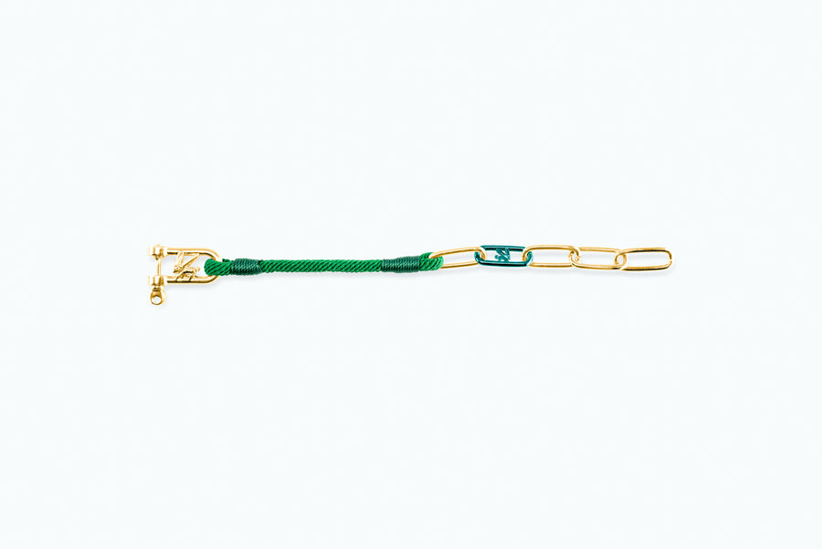 Electro Mix Bracelet Gold Papaya Green